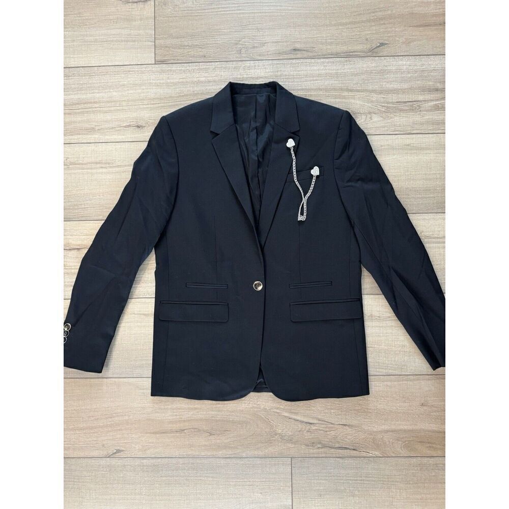 The Kooples Paris Women's Black Suit Jacket Blazer 36 Small Coquette Academia‎